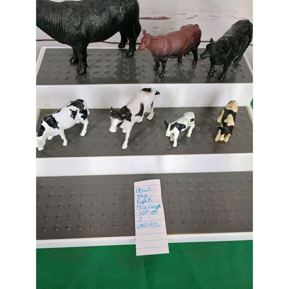 Popak New Ray Toy Lot‎ of 7 Cows, Dairy, Black Angus - Picture 10 of 10